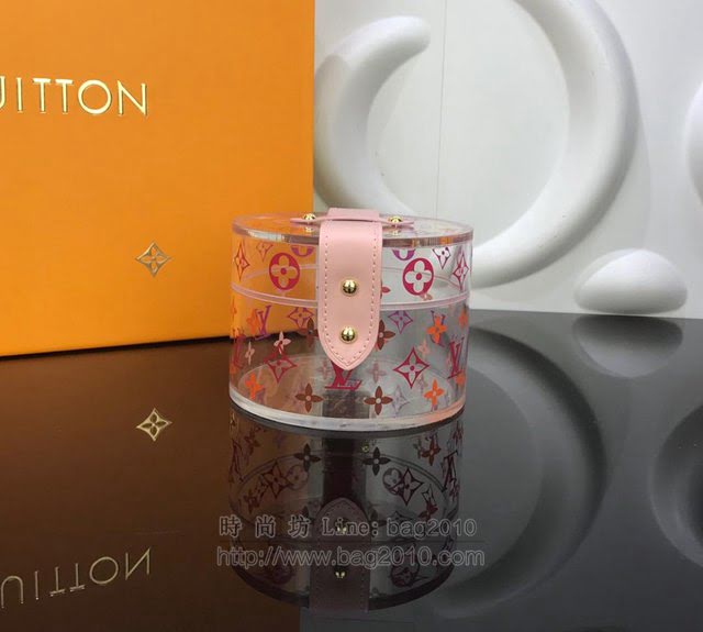 LV女包 GI0203有機玻璃 路易威登裝飾盒 LV珠寶盒 LV化妝袋 LV手提包  ydh2977